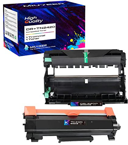 MIUYEER 3er TN2420 Toner TN-2420 Kompatibel Ersatz für Brother TN2410 TN2420 TN-2410 TN-2420 Toner für Brother MFC-L2750DW/L2730DW/L2710DW/HL-L2375DW/L2350DW/L2310D/DCP-L2350DW/DCP-L2510D