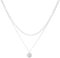 Artiqo Layering Kette Damen Edelstahl Silber | Mehrreihige Halskette mit Plättchen & Coin Anhänger | Wasserfest, Hautfreundlich & Größenverstellbar