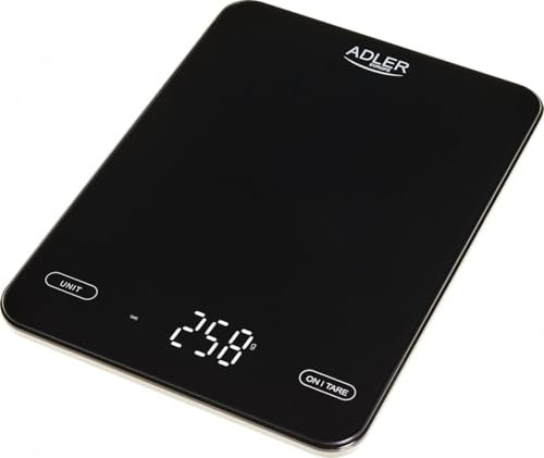 ADLER Küchenwaage - Maximale Kapazität 10kg, USB-wiederaufladbar