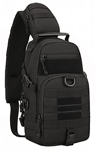 YFNT Taktisch Umhängetasche Militär Sling Rucksack Wasserdicht Outdoor Crossbody Daypack für Trekking Camping Wandern Reisen