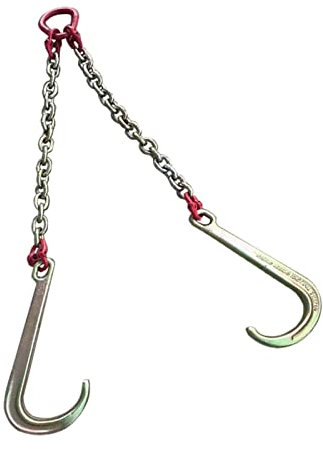 Obstacles Voiture Crochet De Remorque De Type J Double Crochet 4T/5T, Crochet À Tige Longue For Voiture De Dépannage, Griffe Galvanisé, Longe De Camion Pour La Récupération De Dépanneuse Voiture ( Siz