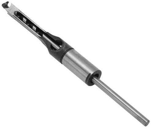 Michear Woodworking Square Hole Drill Bit 10mm Auger Mortise Chisel Wood Square Hole Saw Sets with Twist Drill Hole Opening Drilling Tools (10mm)