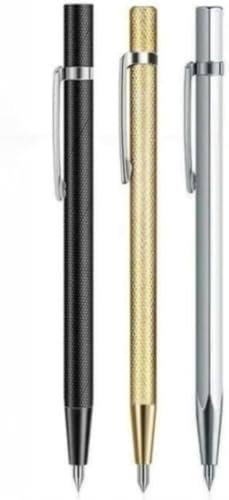 Tilelux, penna tagliapiastrelle in ceramica, portatile, a punta, per lastre metalliche, vetro, penna a forma di penna a punta dura (3 pezzi)