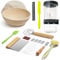 Boyun 9 Inch Round Sourdough Starter Kit with Guide EBook, Sourdough Starter Jar Set, Baking Tools Banneton Sourdough Proofing Basket with Bread Lame, Dough Scraper, Basket Cover for Bread Making