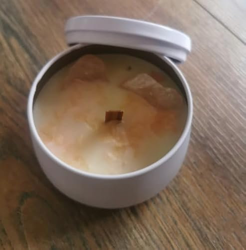 Generic Rose Quartz Crystal Healing Candle