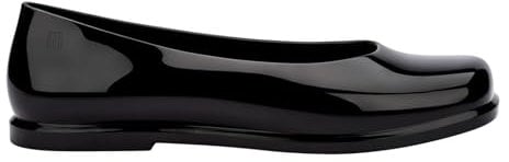 Melissa Womens Ruby Jelly Ballet Flats - Black - 6