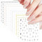 OWill 12 Blätter Nagelsticker, Star Nagelaufkleber, Art Nail Sticker, Nagelsticker Selbstklebend, Aufkleber Nägel, Geeignet für Nagelkunstmodellierung