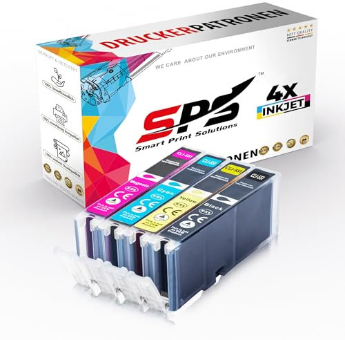SPS Drucker Tintenpatrone Kompatibel für Canon Pixma MG 6450 - CLI-551XL/ 6443B001 | Mehrfarbig | 950 Seiten