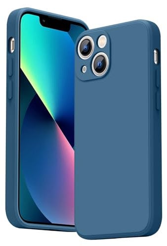Vancle Case for iPhone 13 mini Phone Case, Camera Protection Ultra Slim Case for iPhone 13 mini 5.4'' Anti-Scratch Shockproof Bumper Cover (Navy blue)