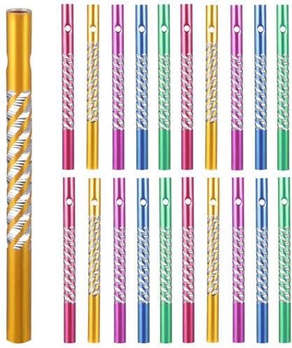 Garneck 50 Stück Aluminium Windspielröhren Mit Vorgebohrtem Design Windspielzubehör Für Heimwerker Und Gartendekoration Ideal Zum Selbermachen Und Aufhängen Im Innen- Und Außenbereich