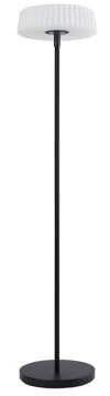 Lindby LED Solarleuchte außen Samine dimmbar (spritzwassergeschützt (Modern) in Schwarz aus Metall (1 flammig,) - Solarlampe Garten