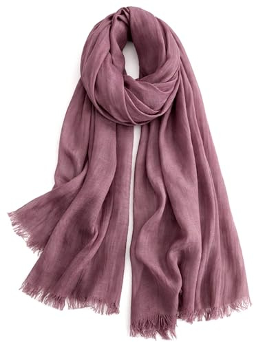 KARMA.DIEM Premium Sommerschal Damen – Seidig Weicher Schal 100% Polyester mit Soft Satin Finish – 180x65 cm – Leicht, Schimmernd & Elegant – Luxuriöses Halstuch für Frühling & Sommer -