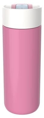 Kambukka Olympus 500ml / 17oz Stainless Steel Travel Mug, Thermal Insulated Coffee Mug for Hot and Cold Beverages, Leak-Proof with Non-Slip Base and Snapclean Technology - Macaron Pink