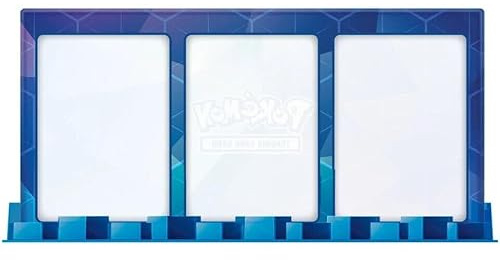 3 Karten One Touch Magnetic Holder Frame & Stand kompatibel für Pokemon Karten Sammelkarten Halter & Ständer Blau