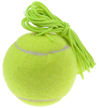 Elastischer Tennisball aus Gummi mit Kordel für Tennistrainer, Grün