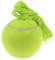 Palla da tennis elastica in gomma con corda per allenatore di tennis, verde