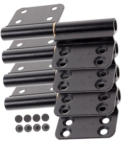 LIFKOME 4 Piezas Bisagras de Puerta de Bisagras de Aluminio Resistentes Fáciles de Instalar Interiores Exteriores