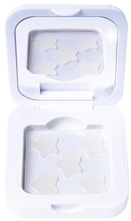 White Star Patches - DWUENT 25 Pcs Star-Shaped Hydrocolloid Pimple Patches in White Box, Cute Acne Patches for Face to Absorb Fluid & Reduce Redness
