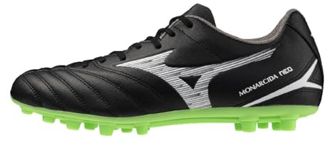 Mizuno Kinder Fußballschuh Monarcida Neo 3 Select Jr. AG - P1GB2526, Farbe:Neongrün, Kinder Schuhe:36