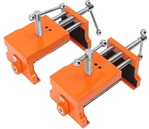 Rengue 2pcs Cabinet Claw Clamps Cabinet Frame Clamps Aluminum Alloy Installation Tool with Accessories Kit for Face Frame Alignment and Predrilling