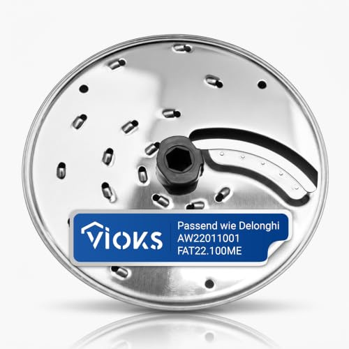 VIOKS Raspelscheibe Fein Küchenmaschine Ersatz für DeLоnghi AW22011001