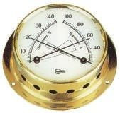 Barigo, Kabinenausrüstung Barigo Typ Tempo Thermo/Hygrometer Skal, Durchmesser 85 mm, 48725