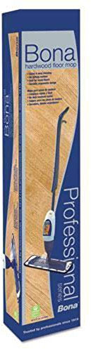 Bona Hardwood Floor Mop, 15 Wide Microfiber Head, 52 Blue Plastic/Steel Handle