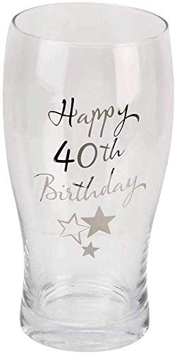 Juliana Happy 40th Birthday Pint Glass in Gift Box G31940