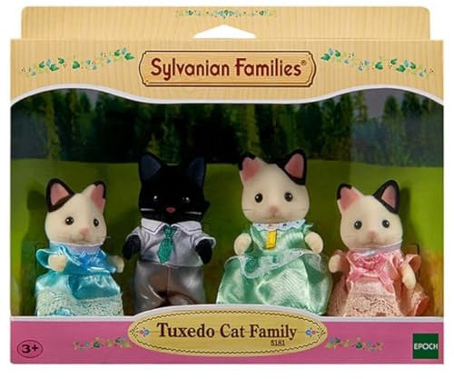 Sylvanian Families L5181 Tuxedo Katzen Familie - Figuren für Puppenhaus