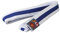Ju-Sports Budogürtel - weiß/blau/weiß, Baumwolle I Kampfsport Gürtel Für Budo-Sportarten, Judo, Karate uvm. I Ca. 4 cm breiter Martial Arts Gürtel I 260 cm