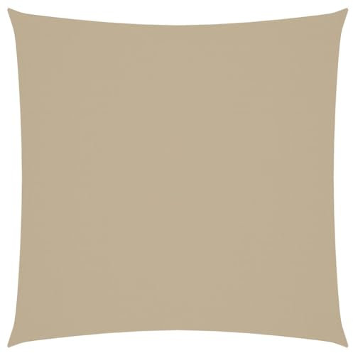 vidaXL Voile d'Ombrage Tissu Oxford Carré 3,6x3,6m Beige Taud Parasol Solaire