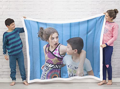 Regalo Original, Fotodecke mit eigenem Foto, Maße: 170 x 130 cm