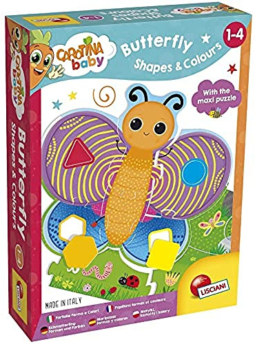 Lisciani Schmetterlinge Formen und Farben Spiele 1. Alter - CAROTINA Baby Colours-72156, 72156, Mehrfarbig