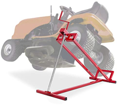 Goplus - Palanca cortacésped para elevación de 400 kg, máxima de material metálico, resistente y anticorrosión, altura regulable, fácil limpieza, color rojo