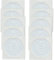 MCalle NFC-Tag ntag216 Chip Sticker Rund Weiß 30mm 888 Byte (10)