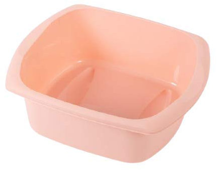 Galleries Rectangular Plastic Large Washing Up Bowl 9.5 Litre Size (Blush)