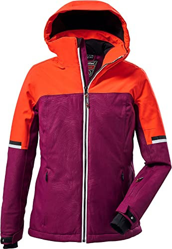 killtec Mädchen Funktionsjacke/Skijacke mit Kapuze und Schneefang - KSW 71 GRLS SKI JCKT, orchidee, 176, 37252-000
