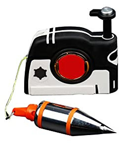 Alupre Senklot Plump-Rite, Senklot mit magnet und 4,5 m automatik schnur, schnell stabilisierende Lotlinie für Bauindustrie und Hausdekoration