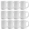 TANGLONG Set di 12 tazze per sublimazione da 425 ml, vuote, tazze da caffè sfuse, tazze bianche per caffè, latte, latte, cioccolata calda