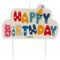 Dekora - Originelle Geburstagskerze-Deko Kerzen | Happy Birthday Deko Kerzen Set mit dekorativen Buchstaben - 10 x 6 cm
