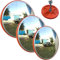 Convex Safety Mirror, Shop Mirror Security, 18inch 45cm Diameter Wide Angle 130° Unbreakable for Blind Spot, for Home Outdoor Garage Traffic Burglar