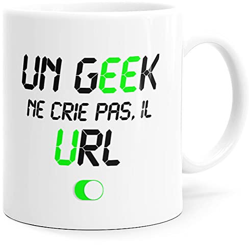 Luigi Collection Mug Humour Geek URL Tasse Message drôle. Idée Cadeau Original pour Ami Couple Amoureux Collègue Frère Copain Homme Pote pour Anniversaire Noël. Dino Mugs le Sourire dès le Réveil.