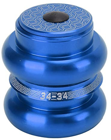 Bicycle Headset 34mm Threadless Headset Aluminum Alloy Bicycle Front Fork Headset for Mountain Road Bike(blue)