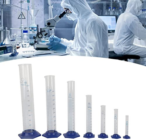 7-teilig Laborinstrumenten-Messzylinder-Set aus Borosilikatglas bis 1000 Ml -Messzylinder für Chemielabor & Laborzubehör