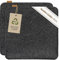 Miqio Design Sitzkissen Rechteckig aus Filz mit Antirutschnoppen | Nachhaltig aus recycelten PET Flaschen | 40x40 cm | 2er-Set | Waschbare Stuhlkissen rutschfest | Sitzauflage für Bank und Stuhl