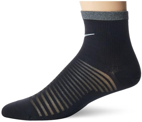 NIKE DA3588-010 Spark Lightweight Socks Unisex Black/Reflect Silver 14-16