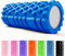unycos - Faszienrolle (33x14 cm), Fitness-Rolle mit 3D Texturmassage und 50 Übungen E-Book, Hartschaumrolle zur Selbstmassage, Belastbar 130 kg, Massagerolle für Funktionales Training (Dunkelblau)