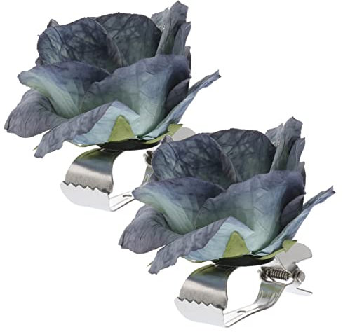 WOONEKY Gardinen Raffhalter Mit Blumenmotiv 2 Stück Vorhangblumenschnalle Für Wohnzimmer Und Hotel Fensterdekoration Einfaches Anbringen Ohne Beschädigung