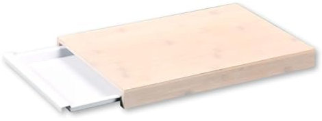 KESPER Planche à découper avec bac de récupération 57352 en bambou certifié FSC 38 x 25,5 x 3,5 cm