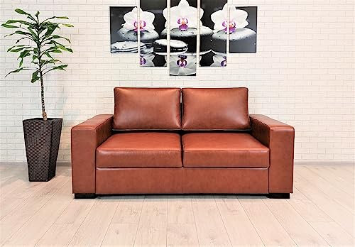 Premium Qualität Echtleder 2,5 er Sofa Mallorca Breite 180 cm Ledersofa Leder Antique Tabac Couch Farbauswahl !
